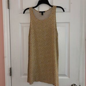Forever 21 yellow and white floral skater swing dress. NWOT SIZE M